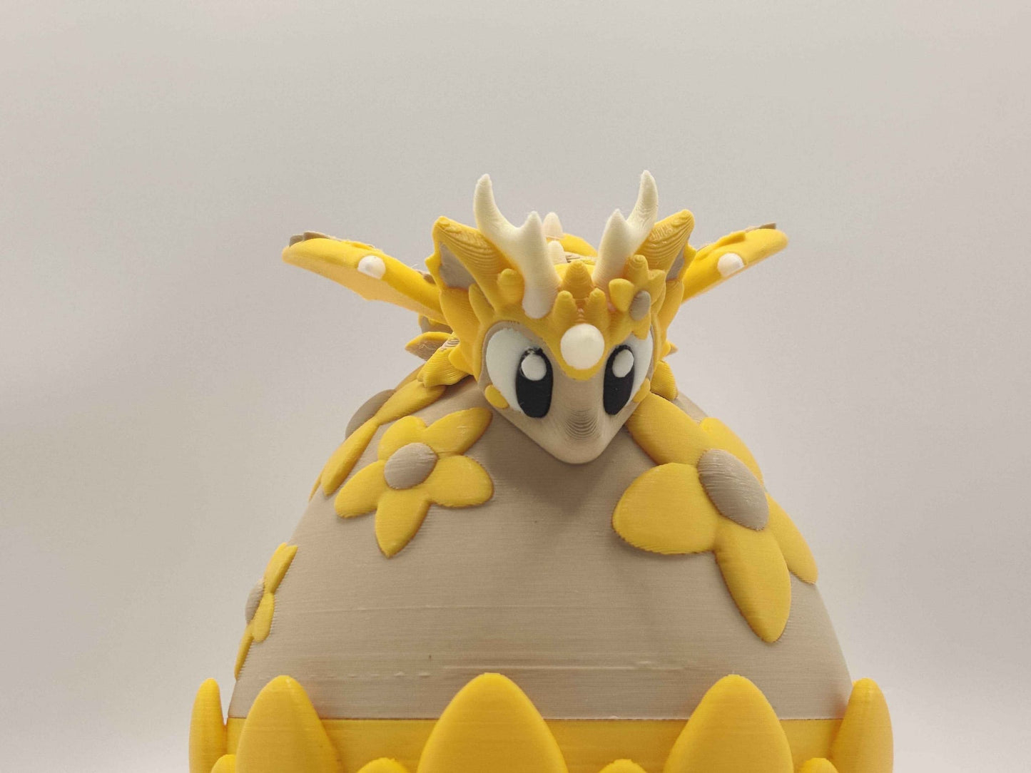 Flower Mini Dragon & Egg | Spring Dragon | Cute Fantasy Dragon Gift - ToyForge 3D