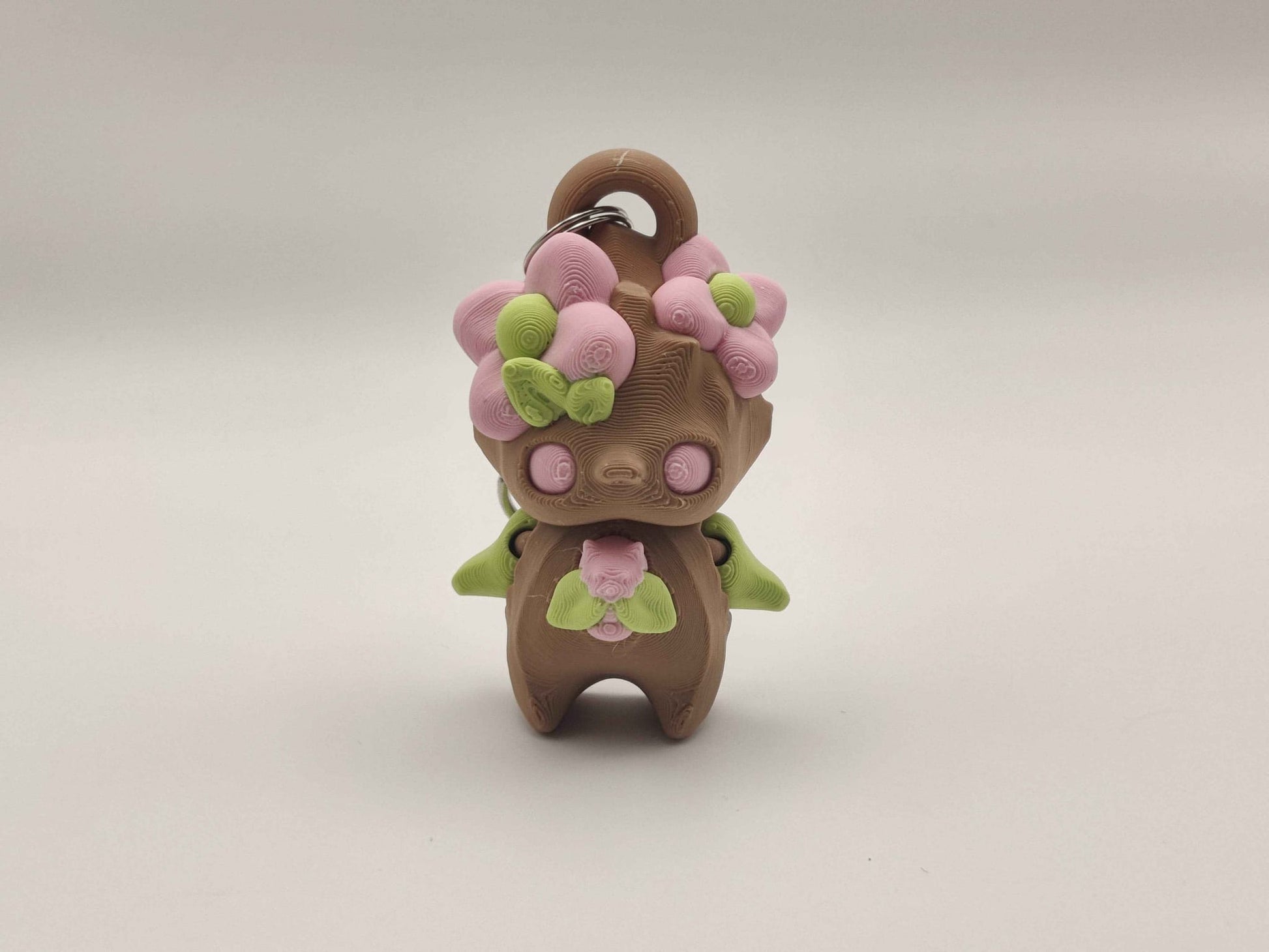 Flower Pixie Keychain – 3D Printed Floral Fantasy Charm - ToyForge 3D