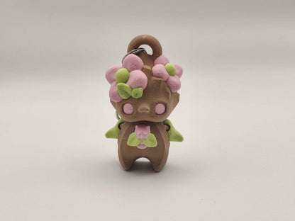 Flower Pixie Keychain – 3D Printed Floral Fantasy Charm - ToyForge 3D