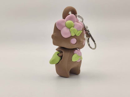 Flower Pixie Keychain – 3D Printed Floral Fantasy Charm - ToyForge 3D