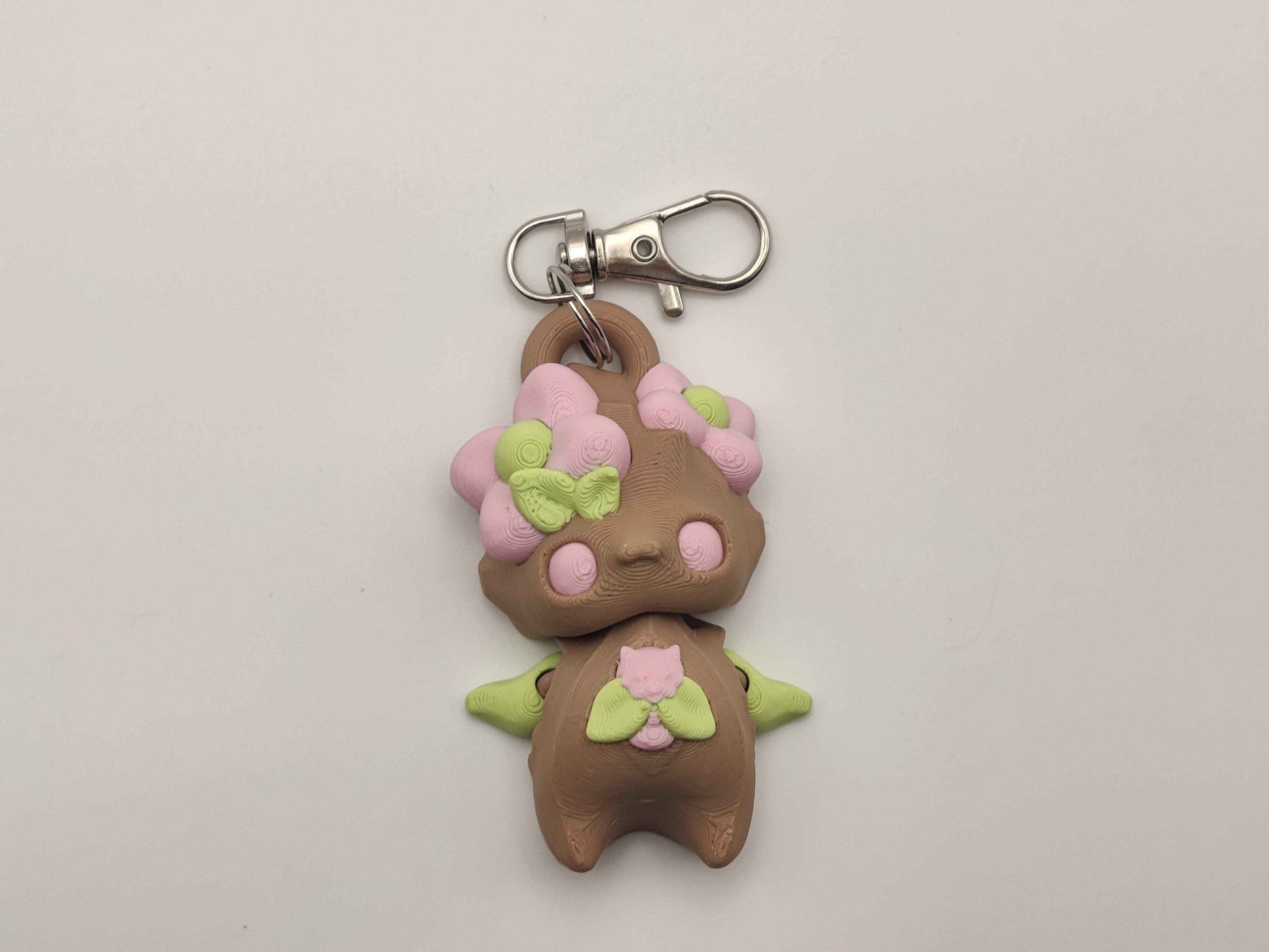 Flower Pixie Keychain – 3D Printed Floral Fantasy Charm - ToyForge 3D