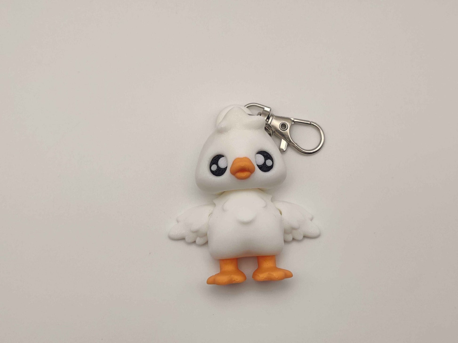 Goose Pixie Keychain – Adorable Articulated Bird Charm - ToyForge 3D