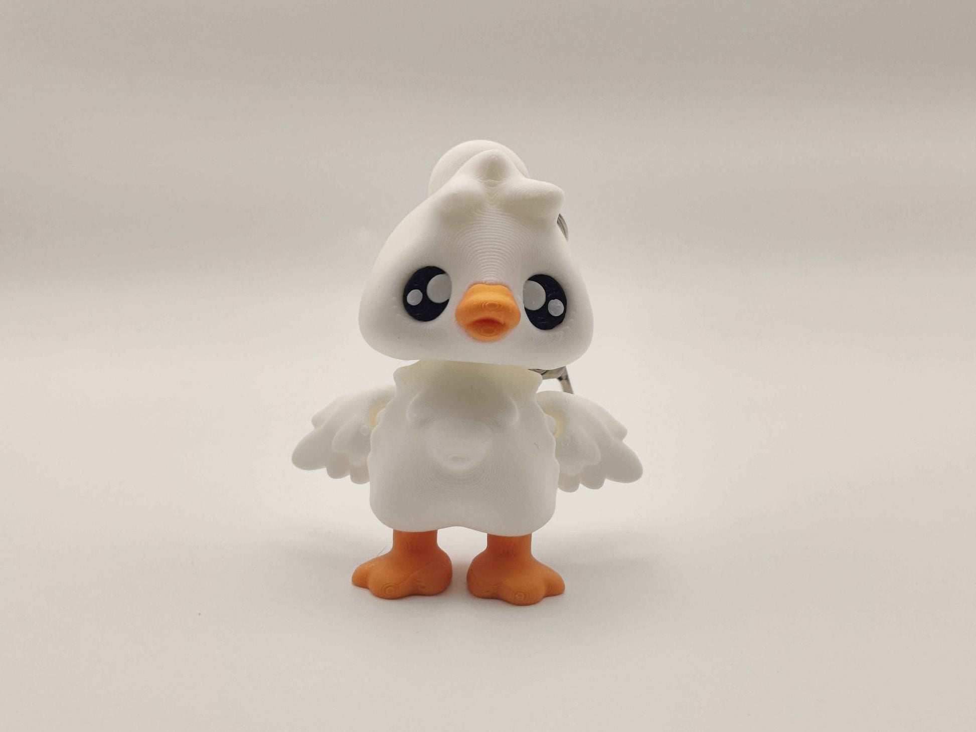 Goose Pixie Keychain – Adorable Articulated Bird Charm - ToyForge 3D