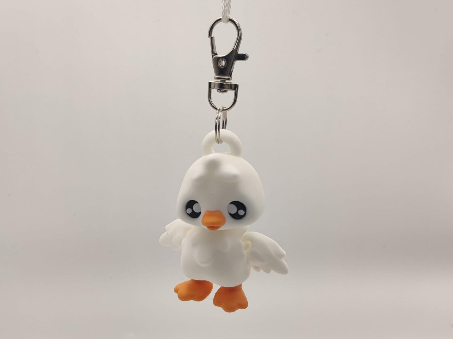Goose Pixie Keychain – Adorable Articulated Bird Charm - ToyForge 3D