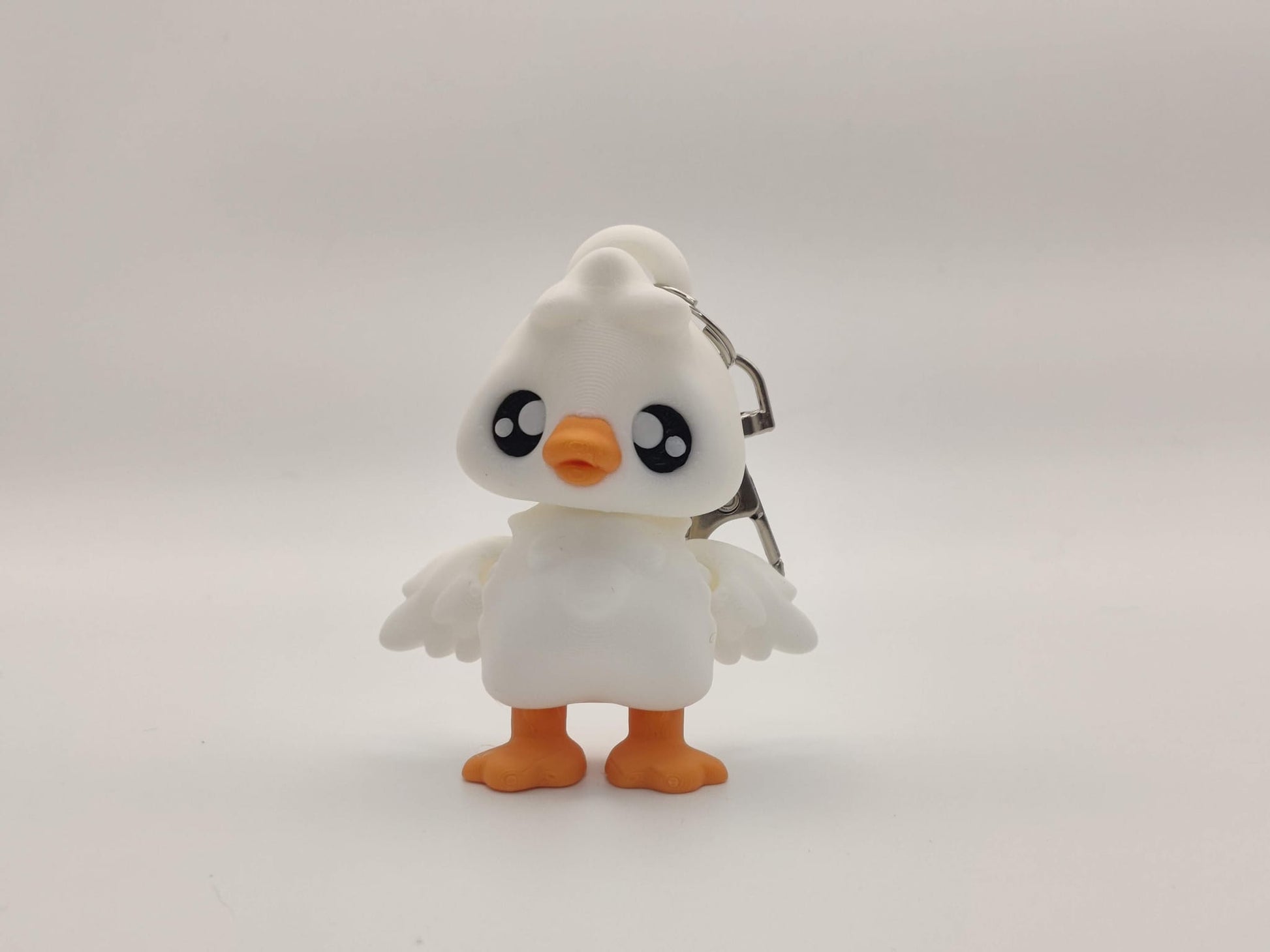 Goose Pixie Keychain – Adorable Articulated Bird Charm - ToyForge 3D