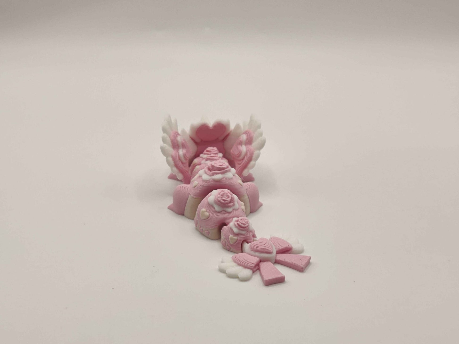 HeartSeeker Mini Dragon & Egg | Cute Flexi Dragon | Fantasy Dragon Gift | Valentine Dragon - ToyForge 3D