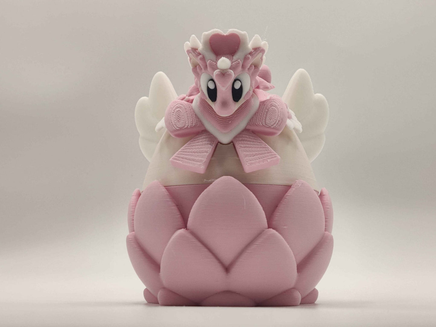 HeartSeeker Mini Dragon & Egg | Cute Flexi Dragon | Fantasy Dragon Gift | Valentine Dragon - ToyForge 3D