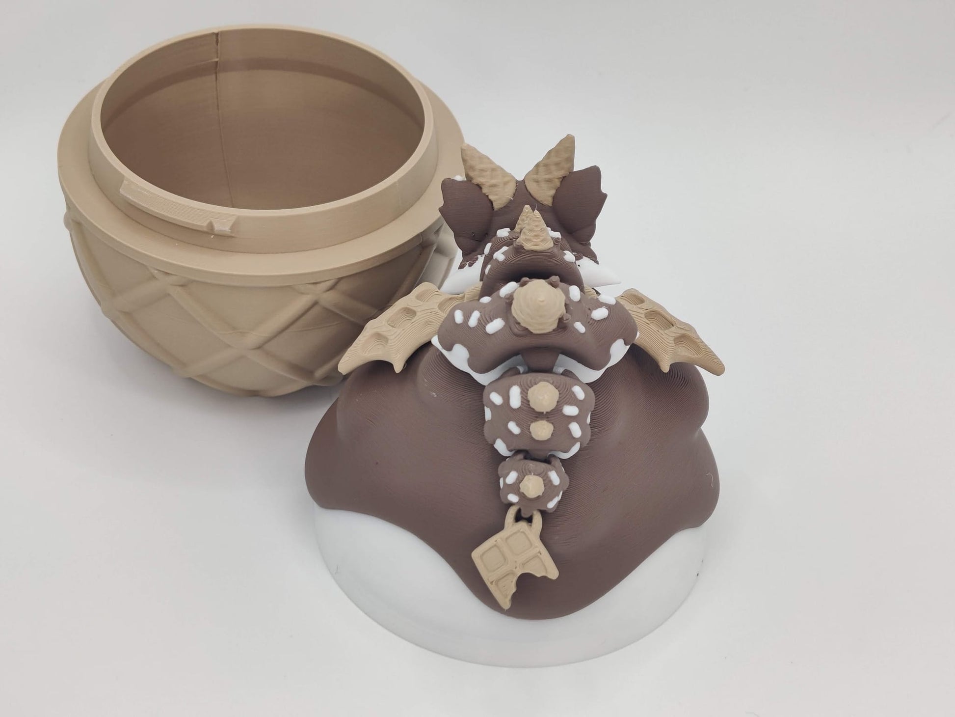 Ice Cream Egg Dragon – Sweet Fantasy Collectible - ToyForge 3D