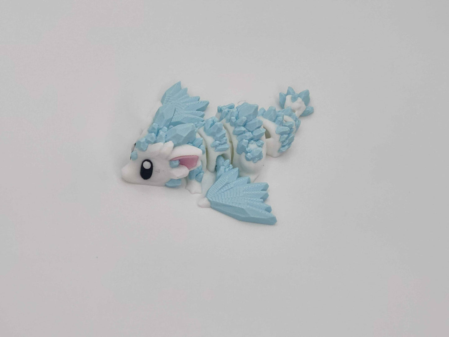 Ice Crystal Dragon Egg – 3D Printed Collectible Toy - ToyForge 3D