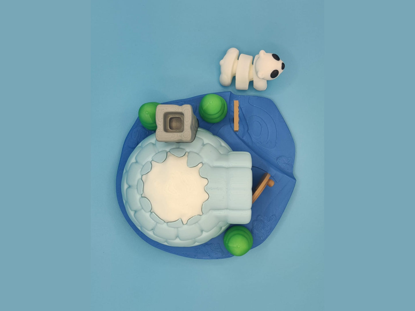 Igloo Playset with Polar Bear - ToyForge 3D