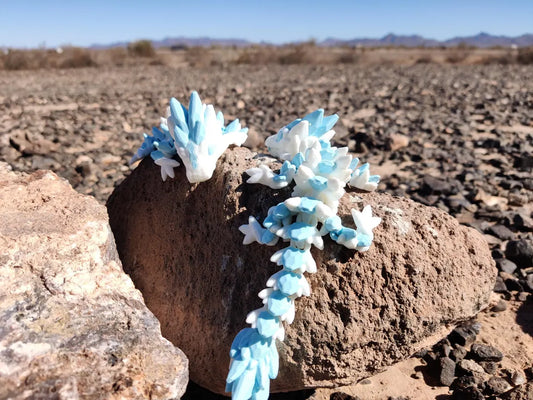 Baby Crystal Winter Dragon – 3D Printed Articulating Fidget Toy
