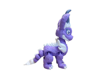 Jackalope Dragon - 3D Printed Articulating Decoration - ToyForge 3D