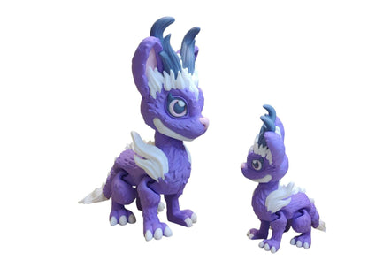 Jackalope Dragon - 3D Printed Articulating Decoration - ToyForge 3D
