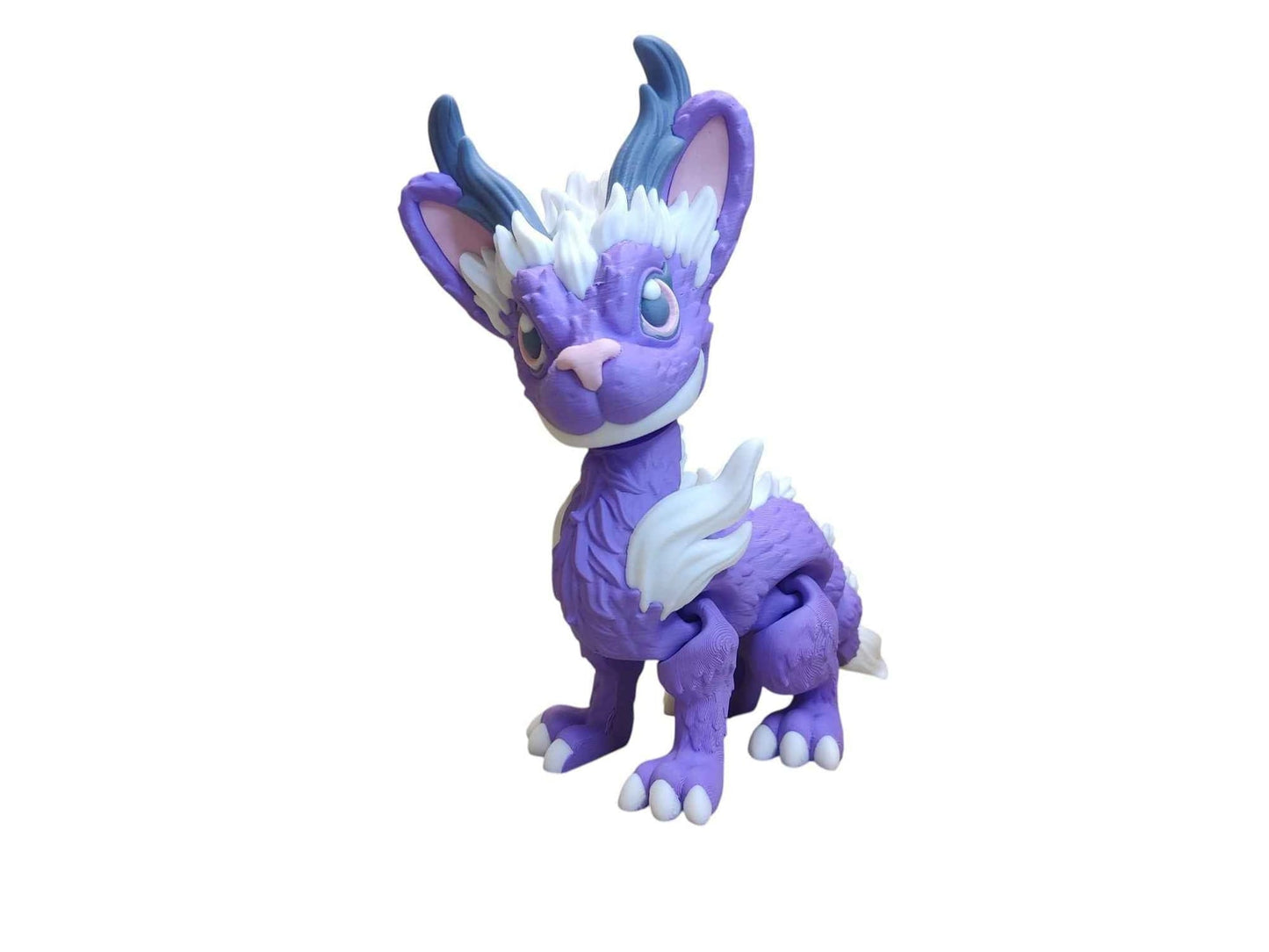 Jackalope Dragon - 3D Printed Articulating Decoration - ToyForge 3D