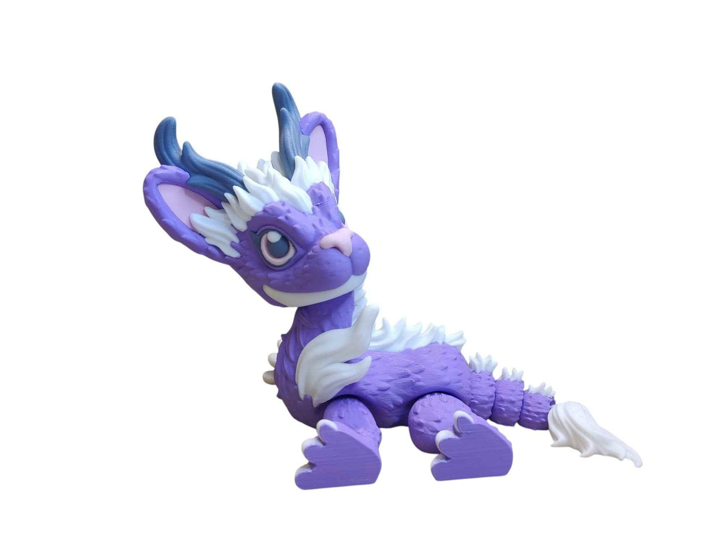 Jackalope Dragon - 3D Printed Articulating Decoration - ToyForge 3D