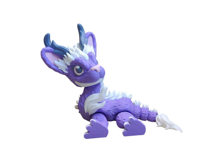 Jackalope Dragon - 3D Printed Articulating Decoration - ToyForge 3D