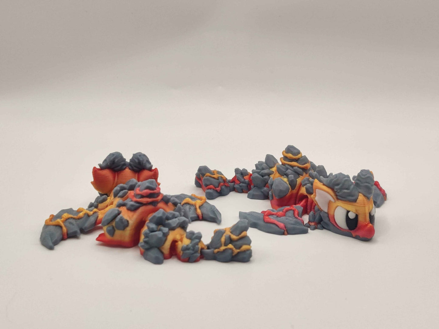 Lava Mini Dragon & Egg | Fire Dragon | Cute Fantasy Dragon Gift - ToyForge 3D