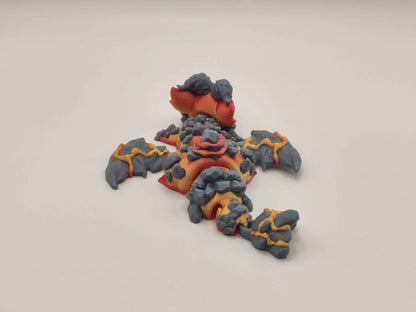 Lava Mini Dragon & Egg | Fire Dragon | Cute Fantasy Dragon Gift - ToyForge 3D