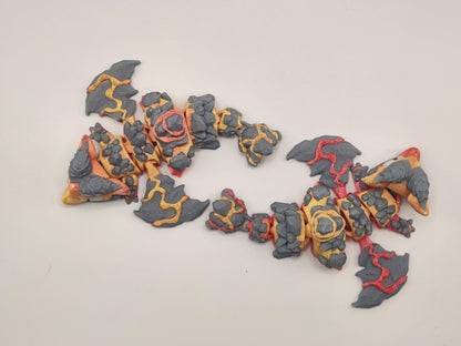 Lava Mini Dragon & Egg | Fire Dragon | Cute Fantasy Dragon Gift - ToyForge 3D