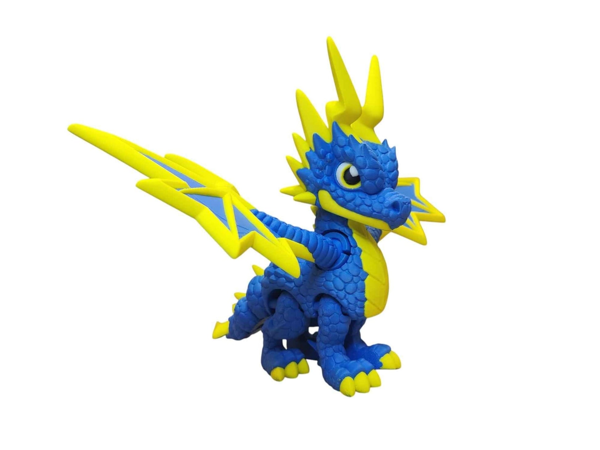 Lightning Dragon - 3D Printed Articulating Decoration - ToyForge 3D