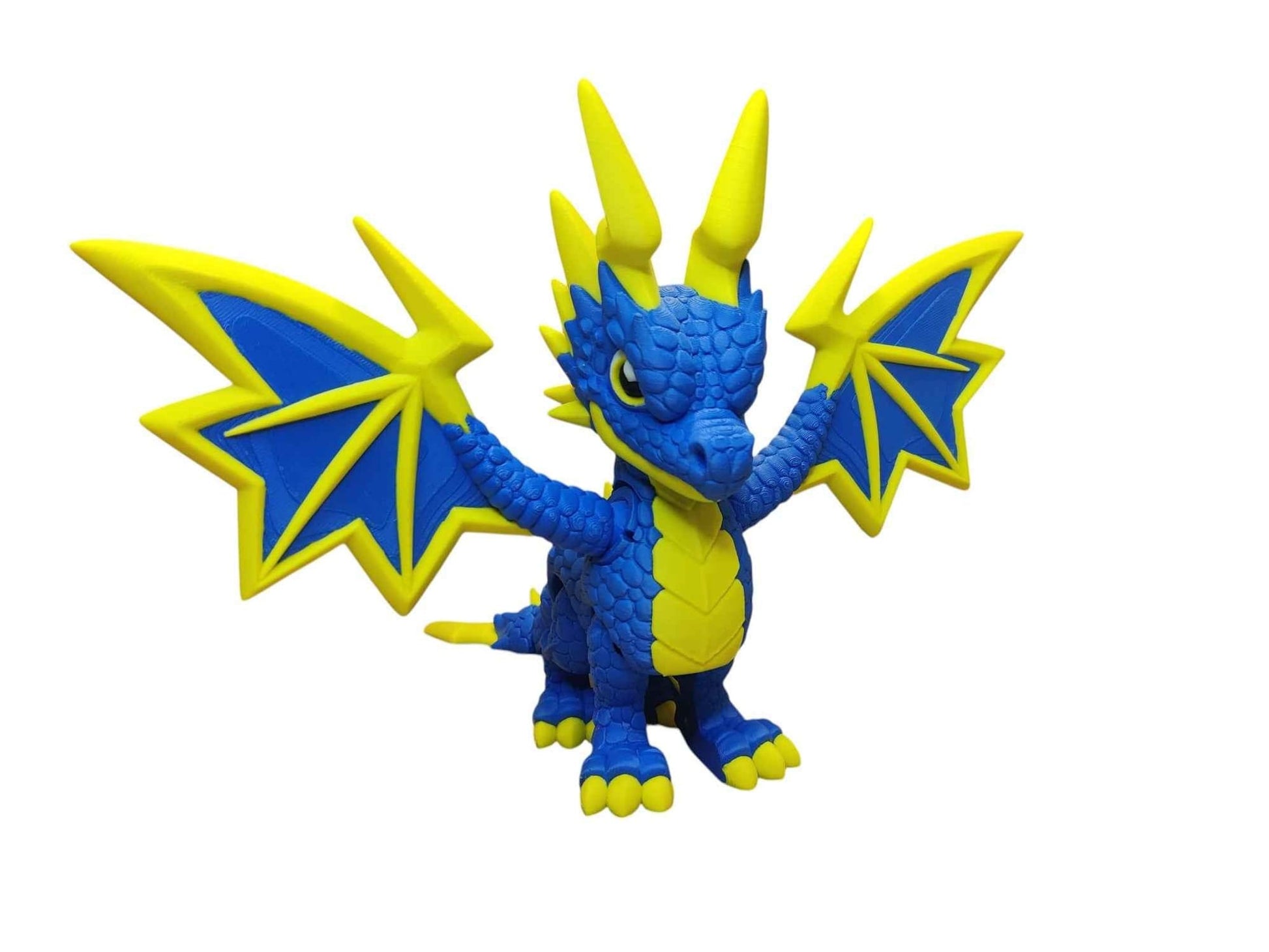 Lightning Dragon - 3D Printed Articulating Decoration - ToyForge 3D