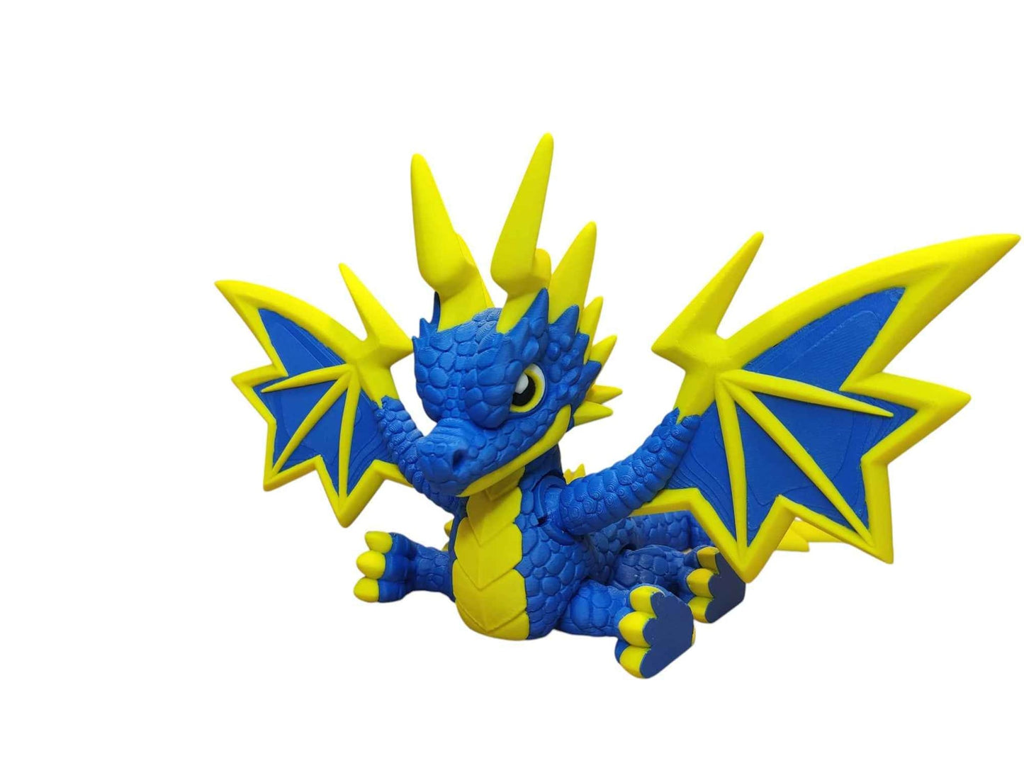 Lightning Dragon - 3D Printed Articulating Decoration - ToyForge 3D