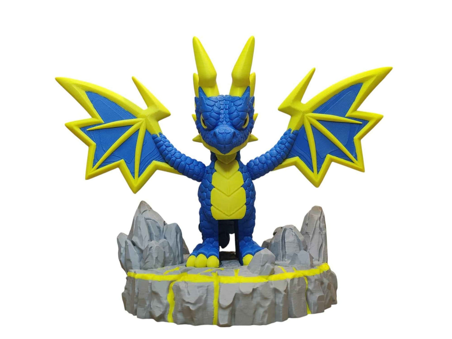 Lightning Dragon - 3D Printed Articulating Decoration - ToyForge 3D