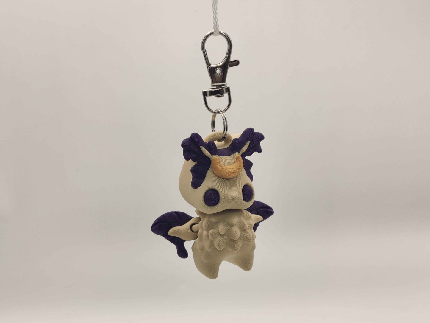Moth Pixie Keychain – Adorable Articulated Forest Charm - ToyForge 3D