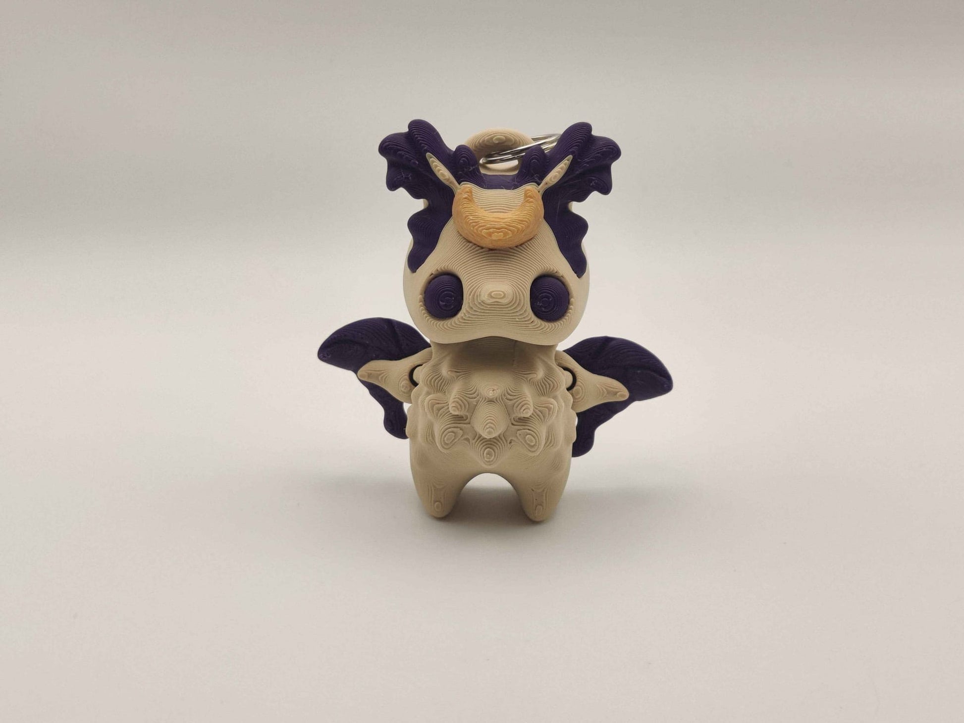 Moth Pixie Keychain – Adorable Articulated Forest Charm - ToyForge 3D