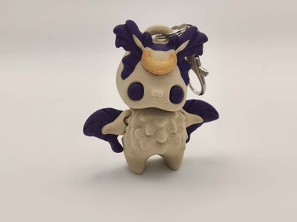 Moth Pixie Keychain – Adorable Articulated Forest Charm - ToyForge 3D