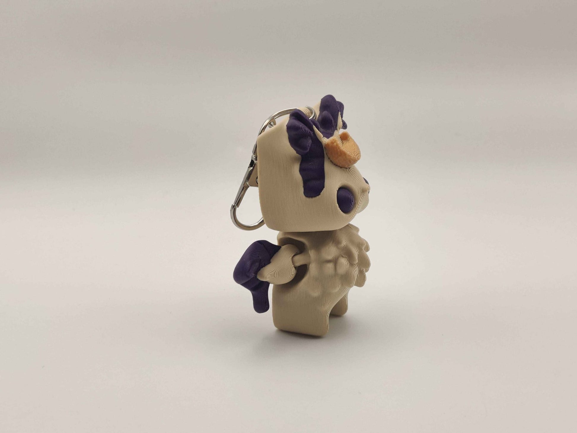 Moth Pixie Keychain – Adorable Articulated Forest Charm - ToyForge 3D