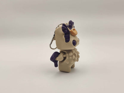 Moth Pixie Keychain – Adorable Articulated Forest Charm - ToyForge 3D