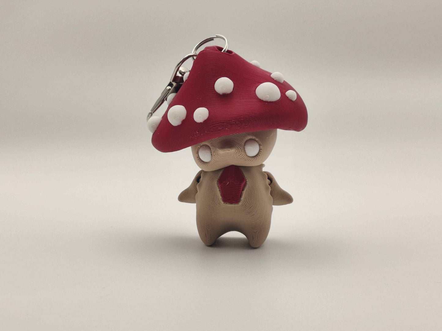 Mushroom Pixie Keychain – Adorable Articulated Forest Charm - ToyForge 3D
