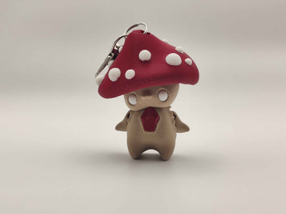 Mushroom Pixie Keychain – Adorable Articulated Forest Charm - ToyForge 3D