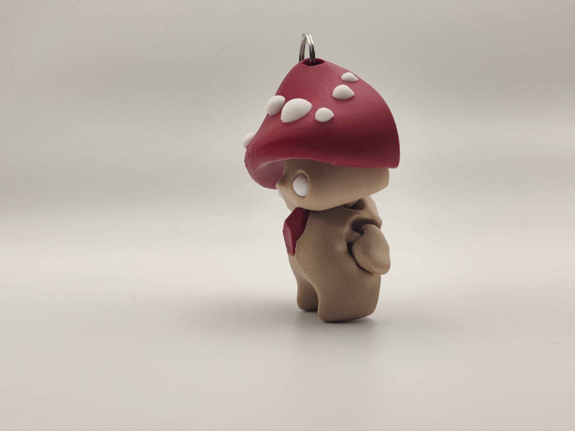 Mushroom Pixie Keychain – Adorable Articulated Forest Charm - ToyForge 3D