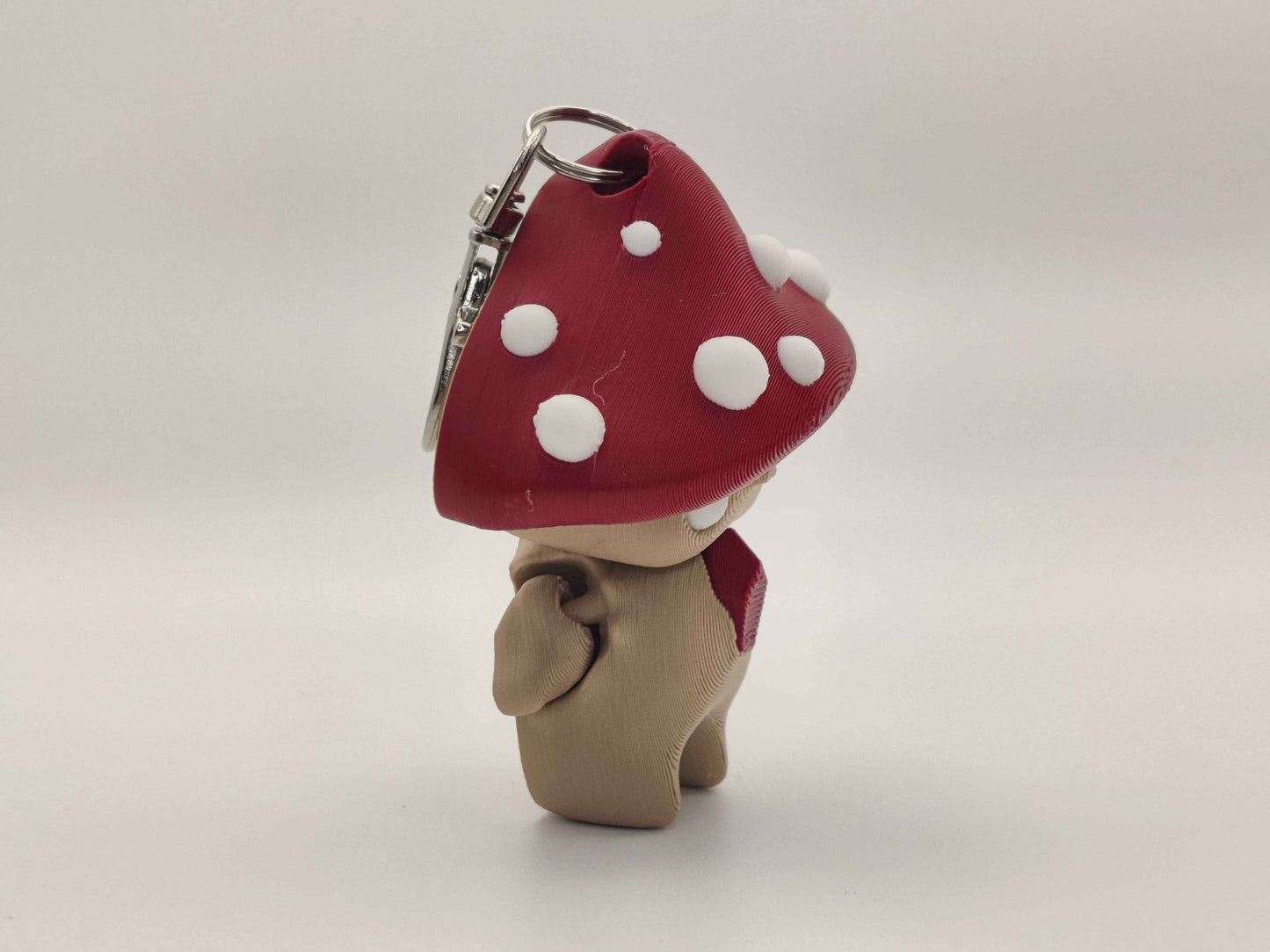 Mushroom Pixie Keychain – Adorable Articulated Forest Charm - ToyForge 3D