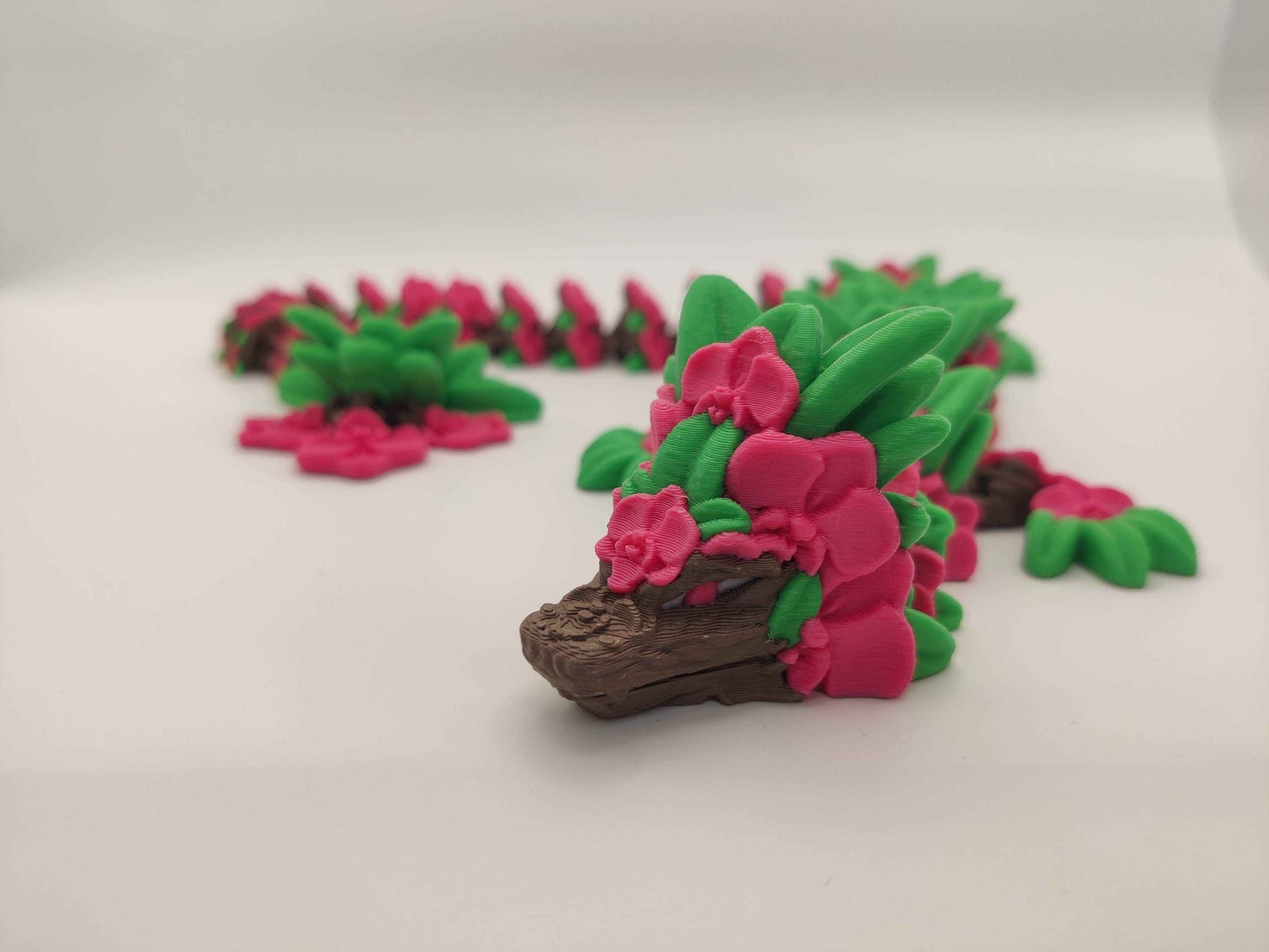 Orchid Dragon Figure - ToyForge 3D