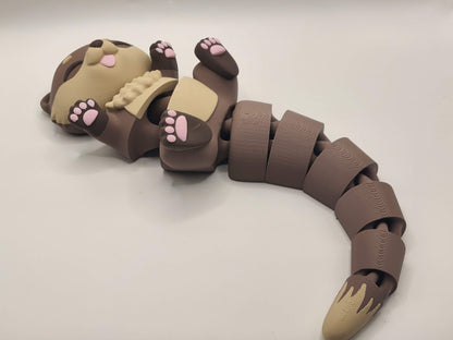 Otter Cuddler - 3D Printed Articulated Fidget - ToyForge 3D
