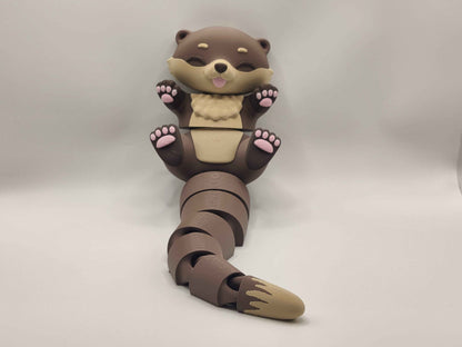 Otter Cuddler - 3D Printed Articulated Fidget - ToyForge 3D