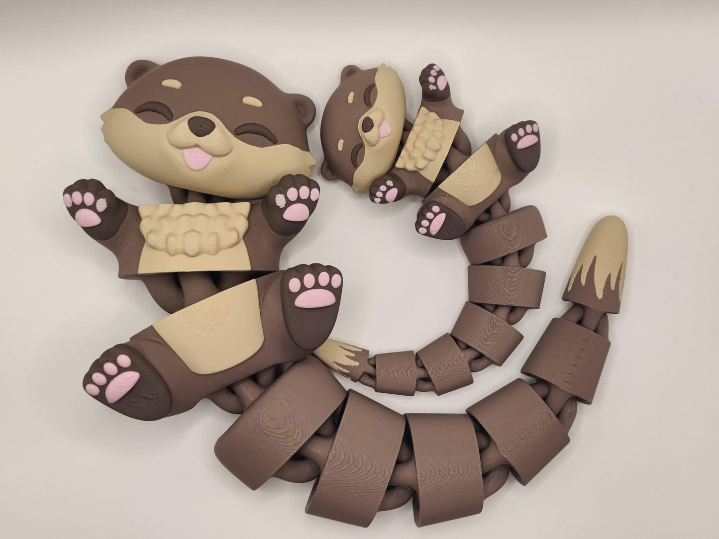 Otter Cuddler - 3D Printed Articulated Fidget - ToyForge 3D