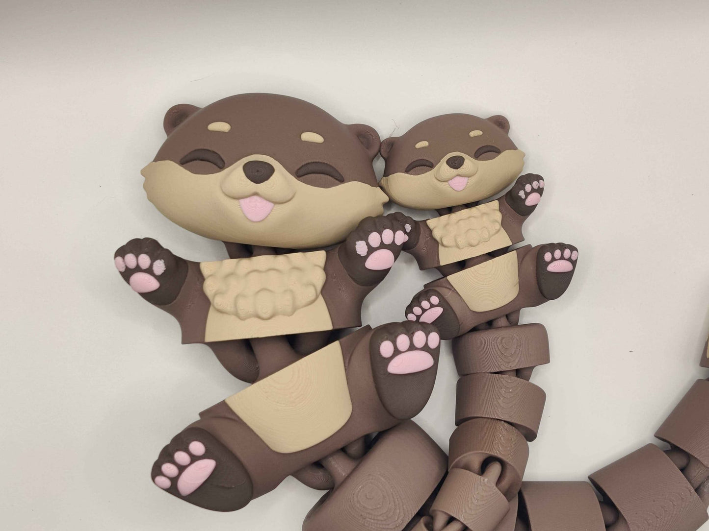 Otter Cuddler - 3D Printed Articulated Fidget - ToyForge 3D