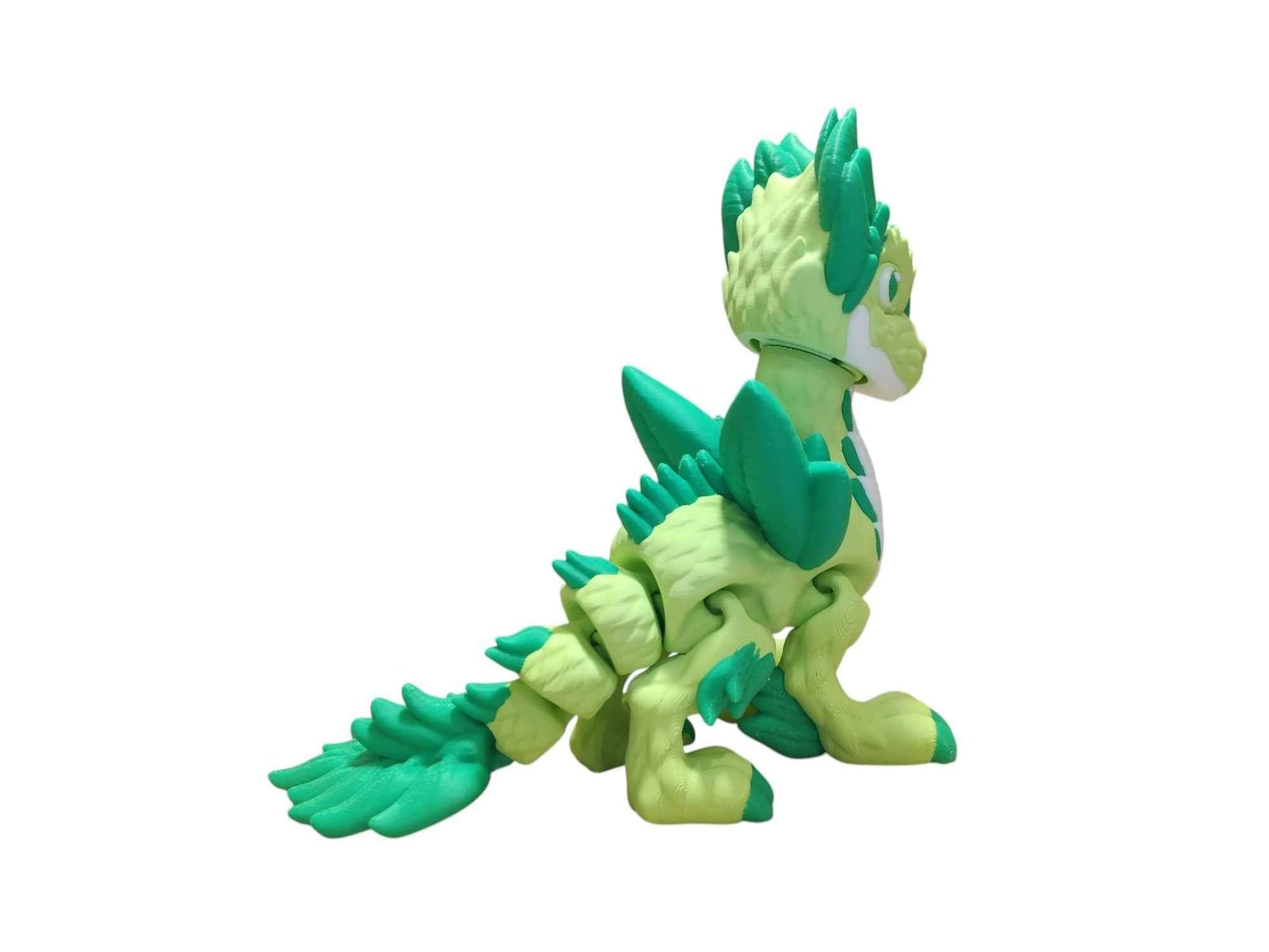 Plant Dragon - 3D Printed Articulating Decoration - ToyForge 3D