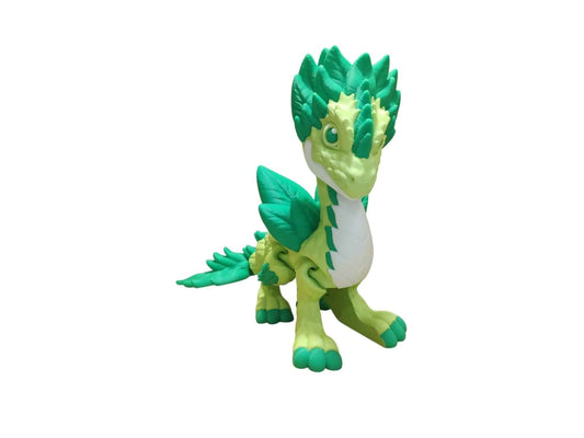 Plant Dragon - 3D Printed Articulating Decoration - ToyForge 3D