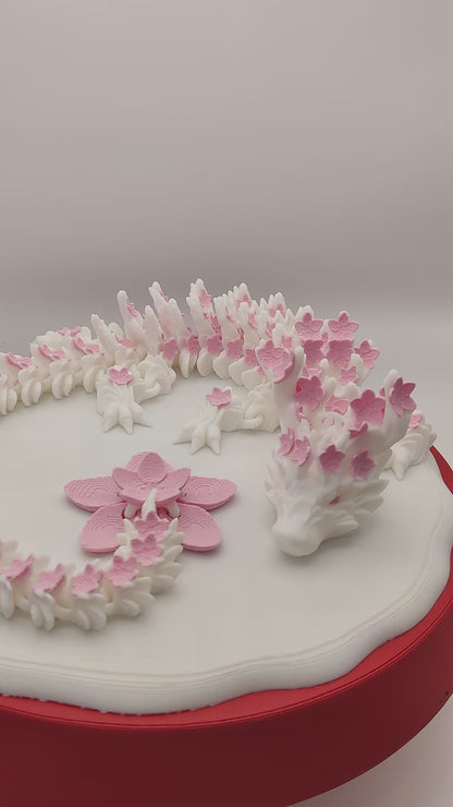 Cherry Blossom Dragon Figure