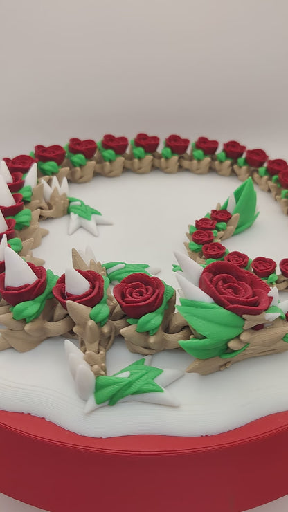 Rose Dragon Figure