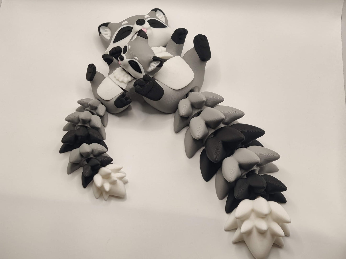 Racoon Cuddler - 3D Printed Articulated Fidget - ToyForge 3D