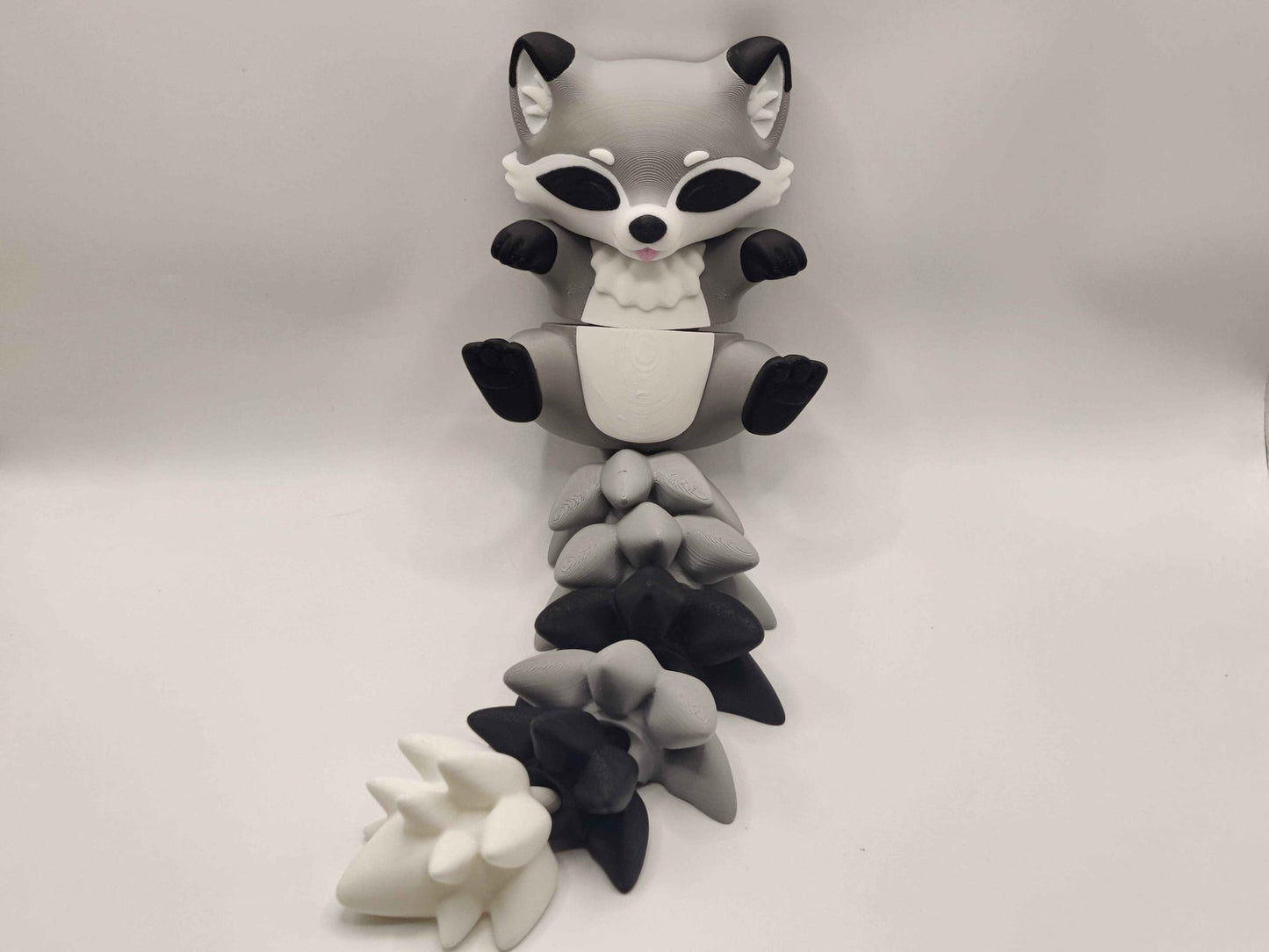 Racoon Cuddler - 3D Printed Articulated Fidget - ToyForge 3D