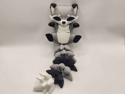 Racoon Cuddler - 3D Printed Articulated Fidget - ToyForge 3D