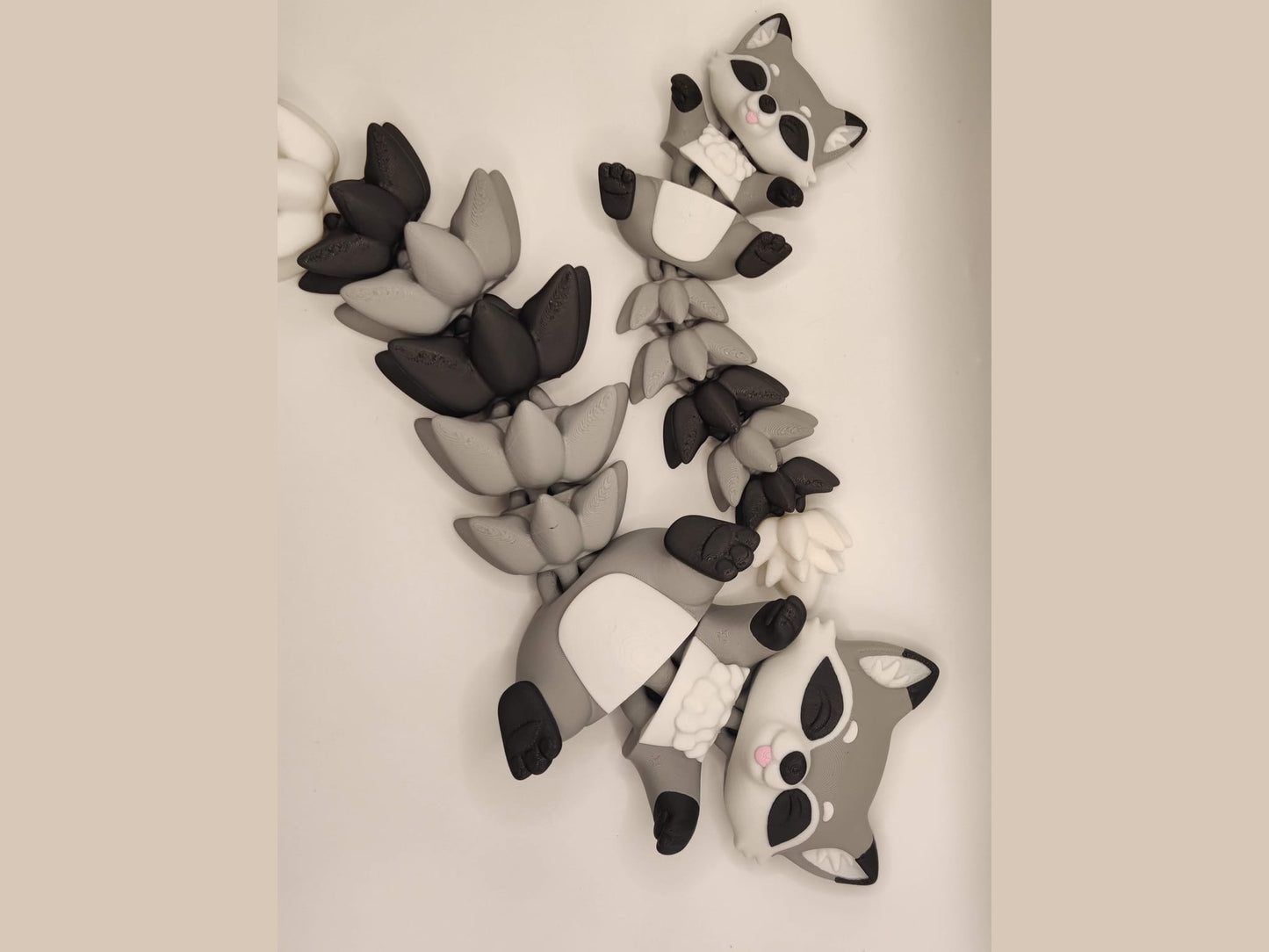 Racoon Cuddler - 3D Printed Articulated Fidget - ToyForge 3D