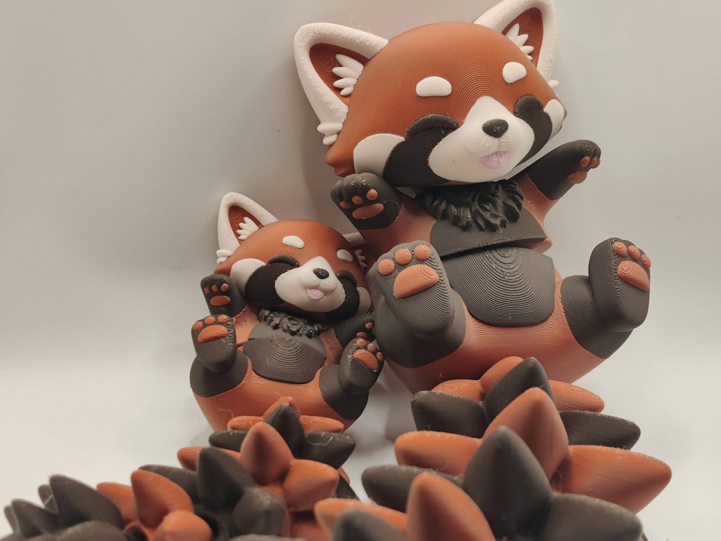 Red Panda Cuddler - 3D Printed Articulated Fidget - ToyForge 3D